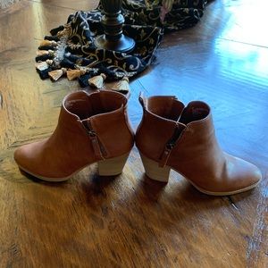 Fall and Winter Brown Leather Boots